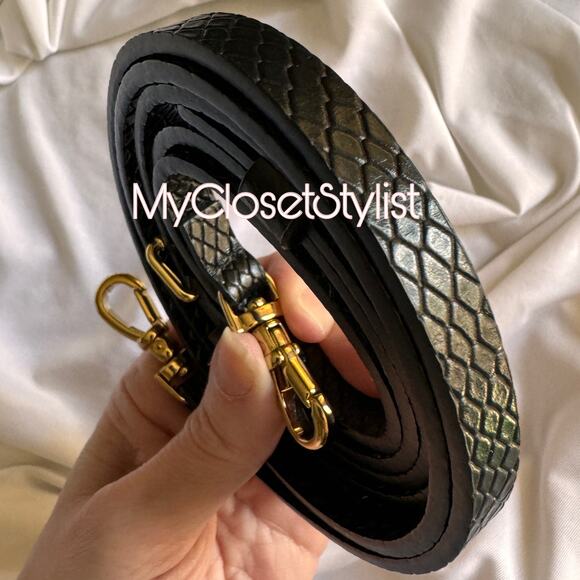 Bandolier MIRROR Snake Black 13 Pro iPhone Case Strap SET! NWT Purse Crossbody - Picture 8 of 12